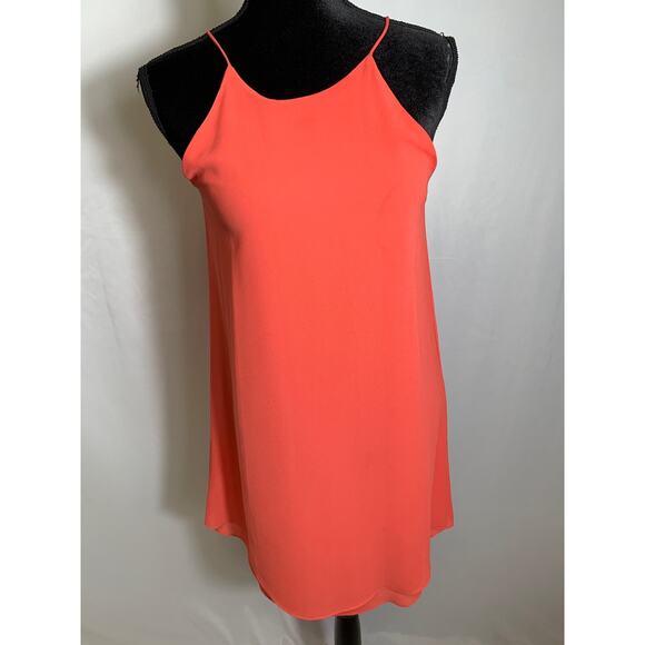 Ya Los Angeles Dresses & Skirts - Ya Los Angeles Peach Pink Silk Blend Spaghetti Strap Dress Sz S